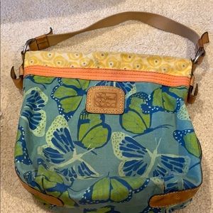 Fossil Bag with butterflies